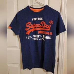 SuperDry T-shirt Medium Navy